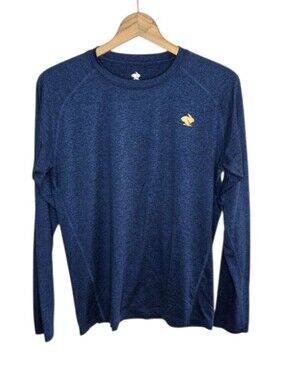 Rabbit EZ Tee Long Sleeve Navy Shirt Mens Size Medium Running Gym Casual